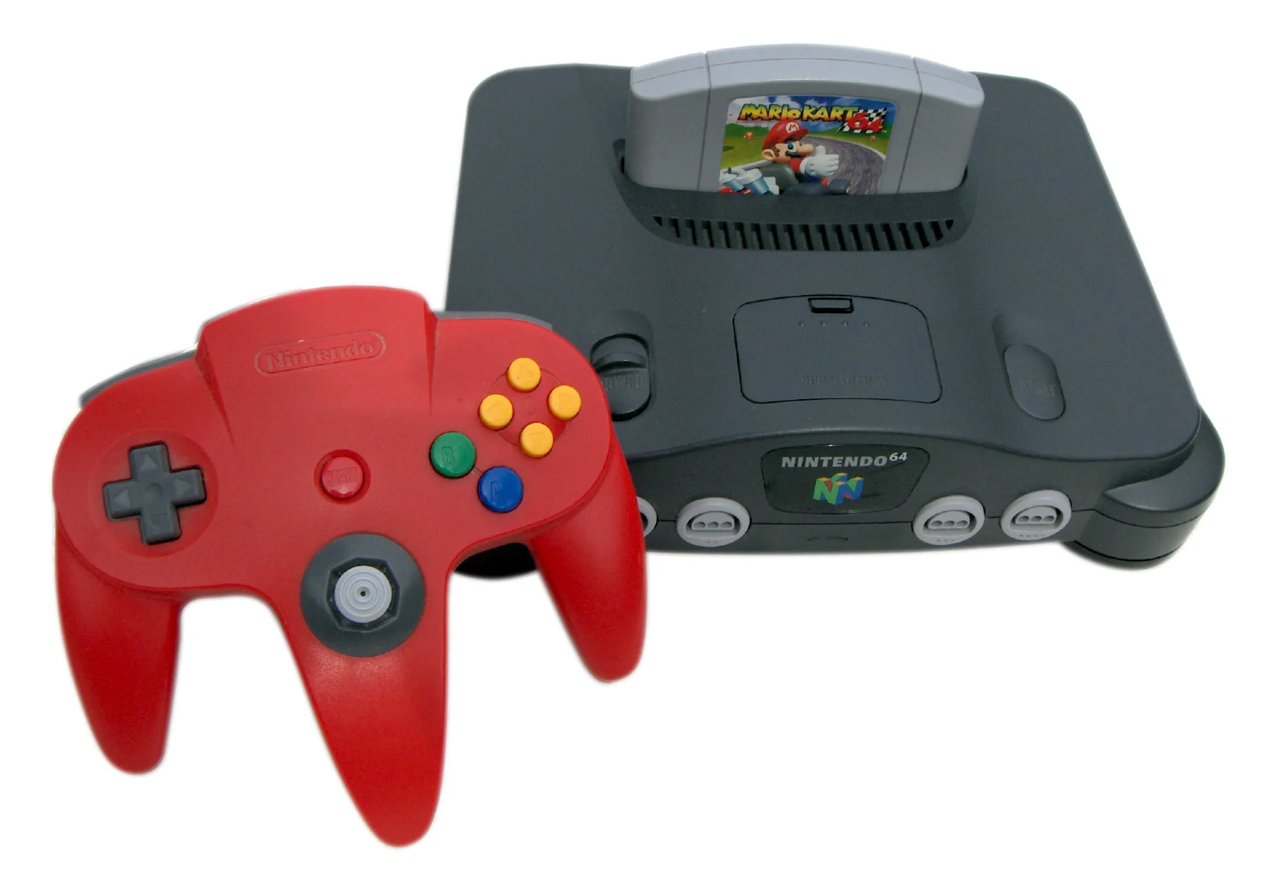 Consola retro clasica muy reconocible en tienda especializada